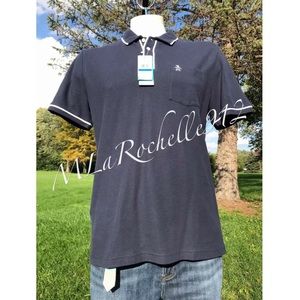 New! ORIGINAL PENGUIN navy polo shirt